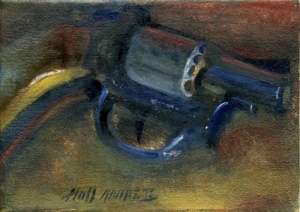 "Handgun," Oil on Canvass, Hall Groat II